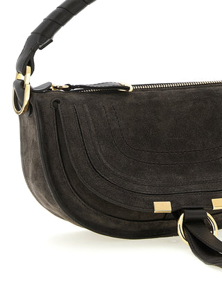 Brown Calfskin Shoulder Bag