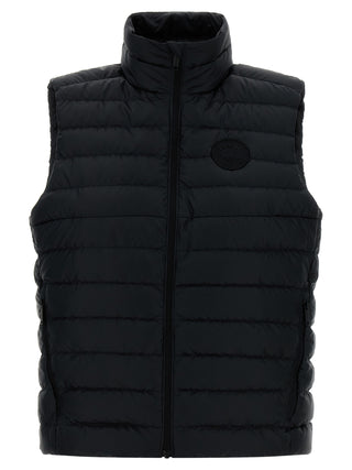 Chaqueta sin mangas negra de poliamida