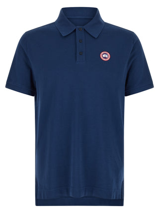 Blue Cotton Polo Shirt