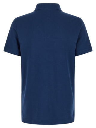 Blue Cotton Polo Shirt