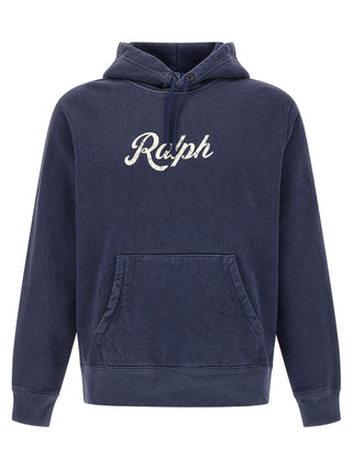 Sudadera azul de algodón