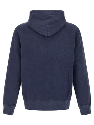 Sudadera azul de algodón