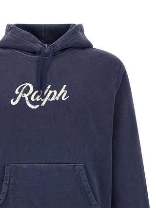 Sudadera azul de algodón