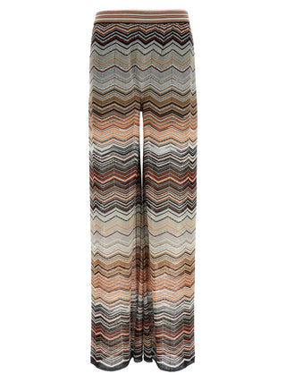 Multicolor Viscose Casual Pants