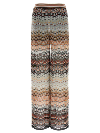 Multicolor Viscose Casual Pants