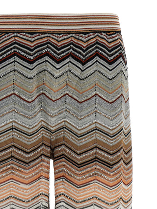 Multicolor Viscose Casual Pants