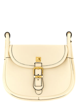 White Calfskin Shoulder Bag