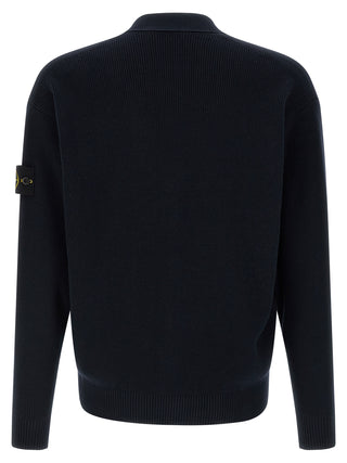 Blue Cotton Cardigan