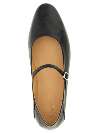 Black Calfskin Ballet Flats