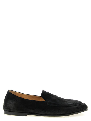 Black Calfskin Slip-On Loafers