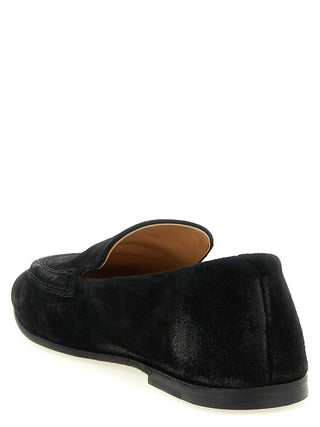 Black Calfskin Slip-On Loafers