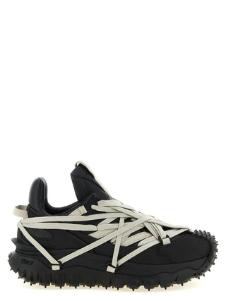 Black Cowhide Athletic Sneakers