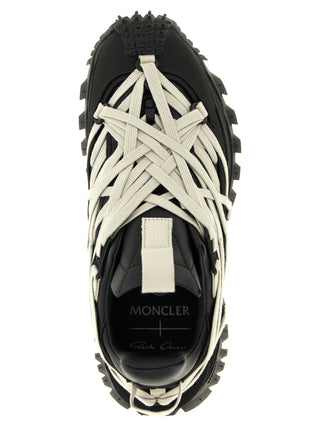 Black Cowhide Athletic Sneakers