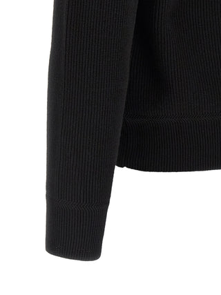 Black Cotton Cardigan