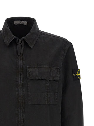Blusa negra de algodón