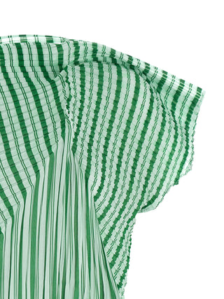 Camisa bicolor con estampado de poliéster