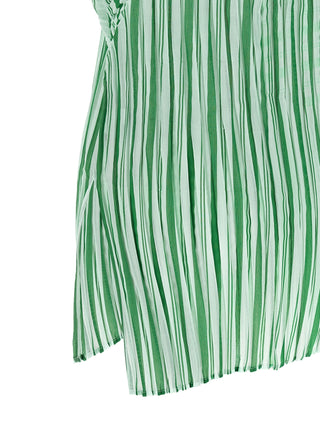 Camisa bicolor con estampado de poliéster