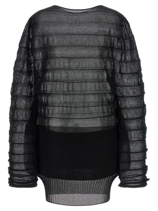 Sudadera negra de poliéster