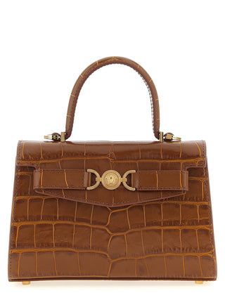 Bolso de mano marrón de becerro