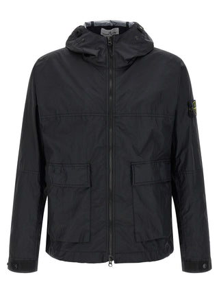 Blue Polyamide Shell Jacket
