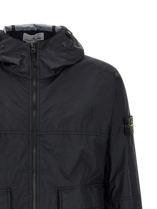 Blue Polyamide Shell Jacket