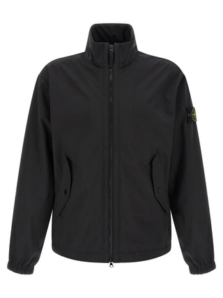 Black Polyester Shell Jacket