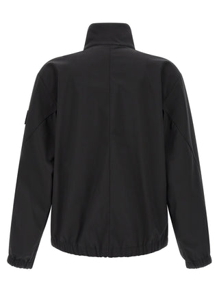 Black Polyester Shell Jacket