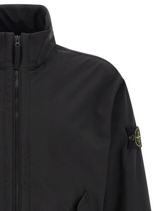 Black Polyester Shell Jacket