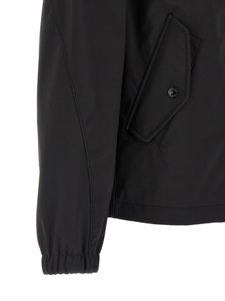 Black Polyester Shell Jacket