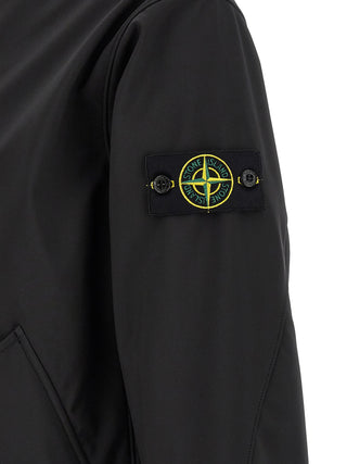 Black Polyester Shell Jacket