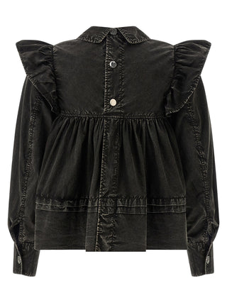 Blusa negra de algodón orgánico