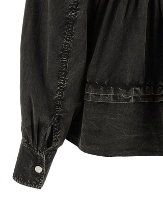 Blusa negra de algodón orgánico