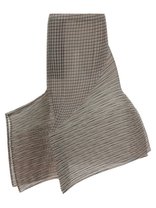 Brown Polyester Mini Skirt