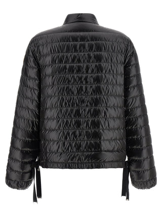 Black Polyamide Full-Length Jacket