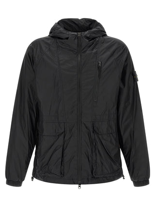 Blue Polyamide Shell Jacket