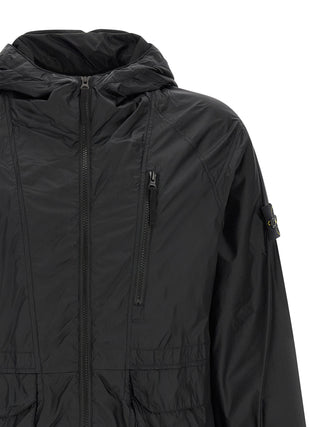 Blue Polyamide Shell Jacket