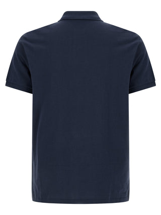Blue Cotton Polo Shirt