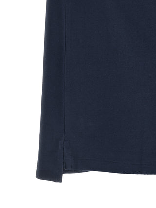 Blue Cotton Polo Shirt