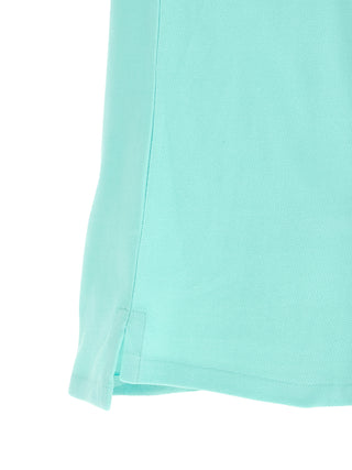 Blue Cotton Polo Shirt