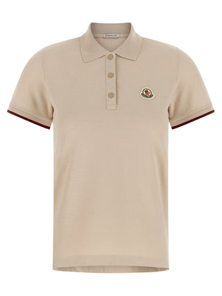 Beige Cotton Polo Shirt