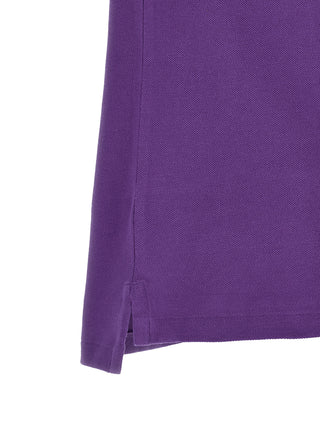 Purple Cotton Polo Shirt