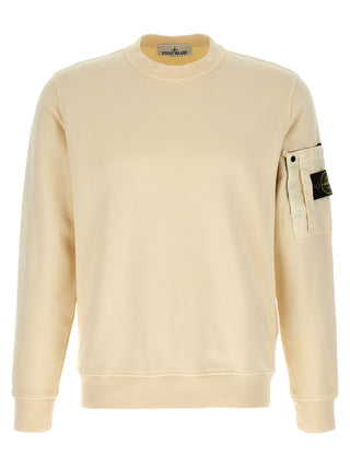 Beige Cotton Sweatshirt