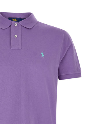 Purple Cotton Polo Shirt
