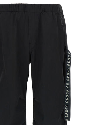 Pantalones deportivos de poliamida negros