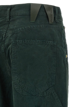 Bicolor Cotton Casual Pants