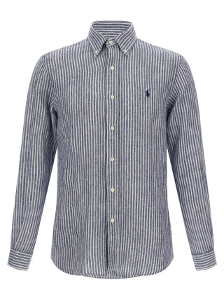 Blue Linen Blouse