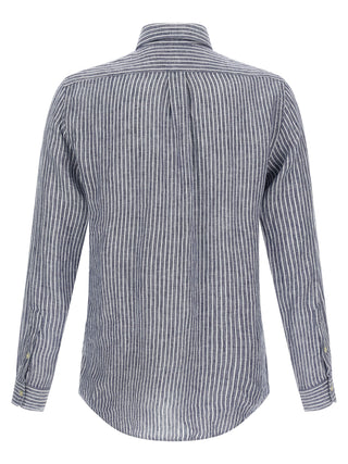 Blue Linen Blouse