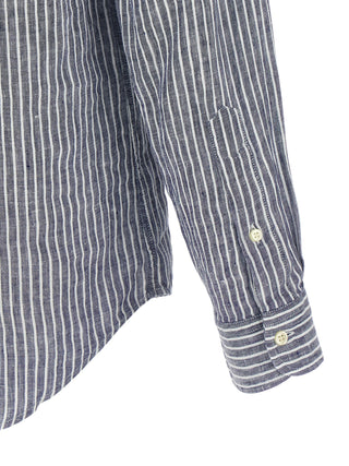 Blue Linen Blouse