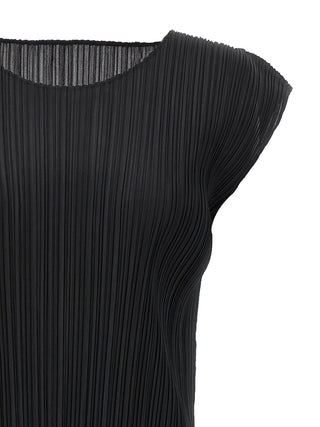 Black Polyester Midi Dress