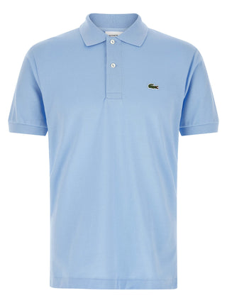 Blue Cotton Polo Shirt